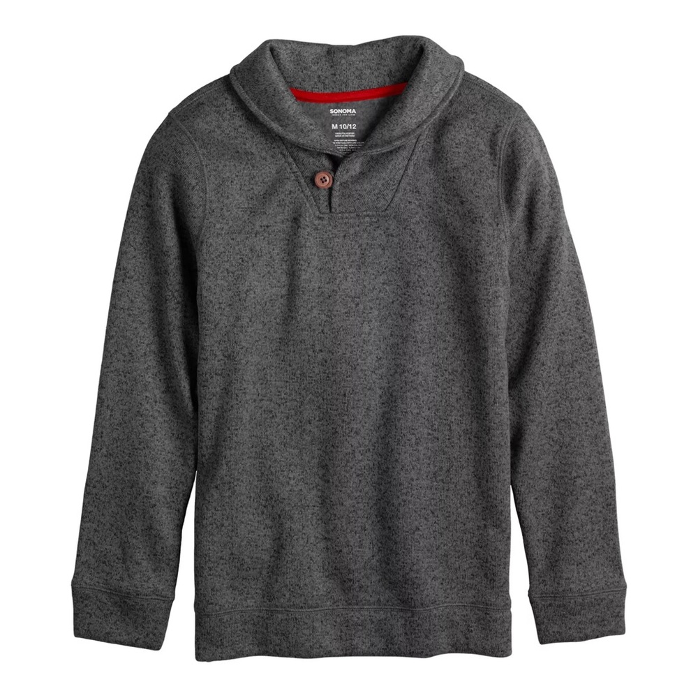 BOYS SWEATER NWT Sz 10/12 Shawl-Neck Sweater Boys 10-12 Winter 2025 Roll-Neck